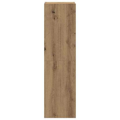 Set Mobile TV 8 pz Montato a Parete Rovere in Legno Multistrato | homemem39