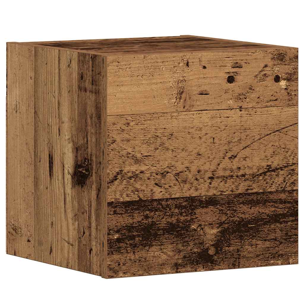 Mobili TV a Parete 3 pz Legno Antico in Legno Multistrato - homemem39