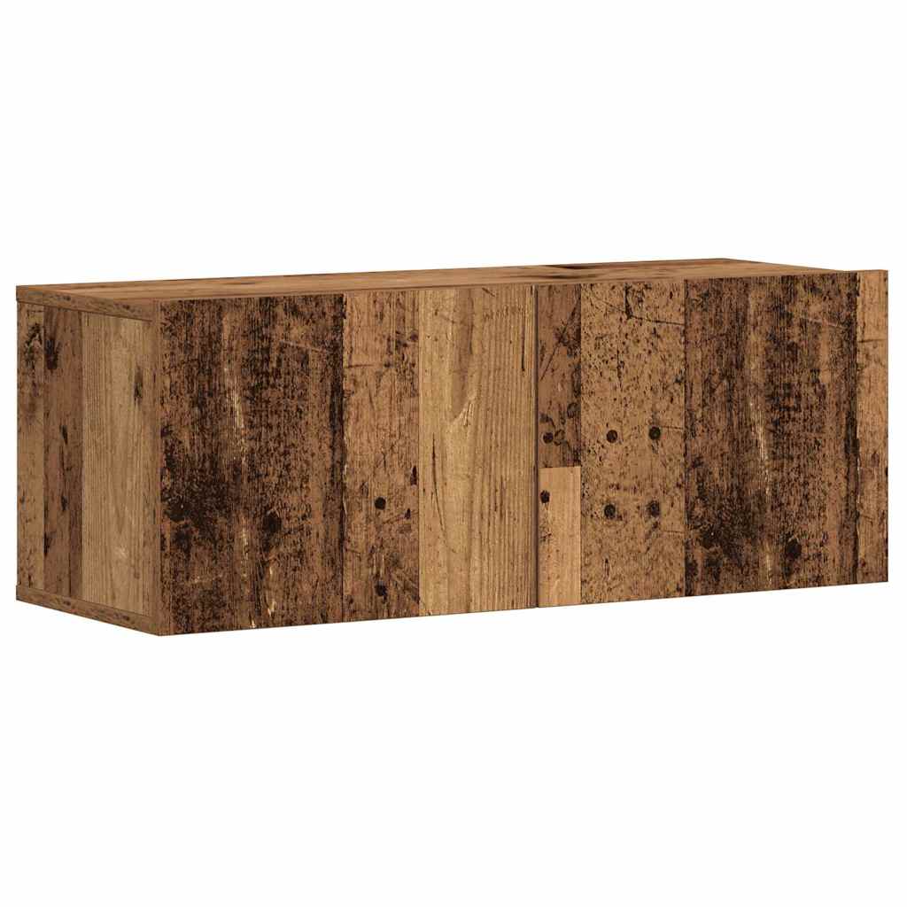 Mobili TV a Parete 5 pz Legno Antico in Legno Multistrato