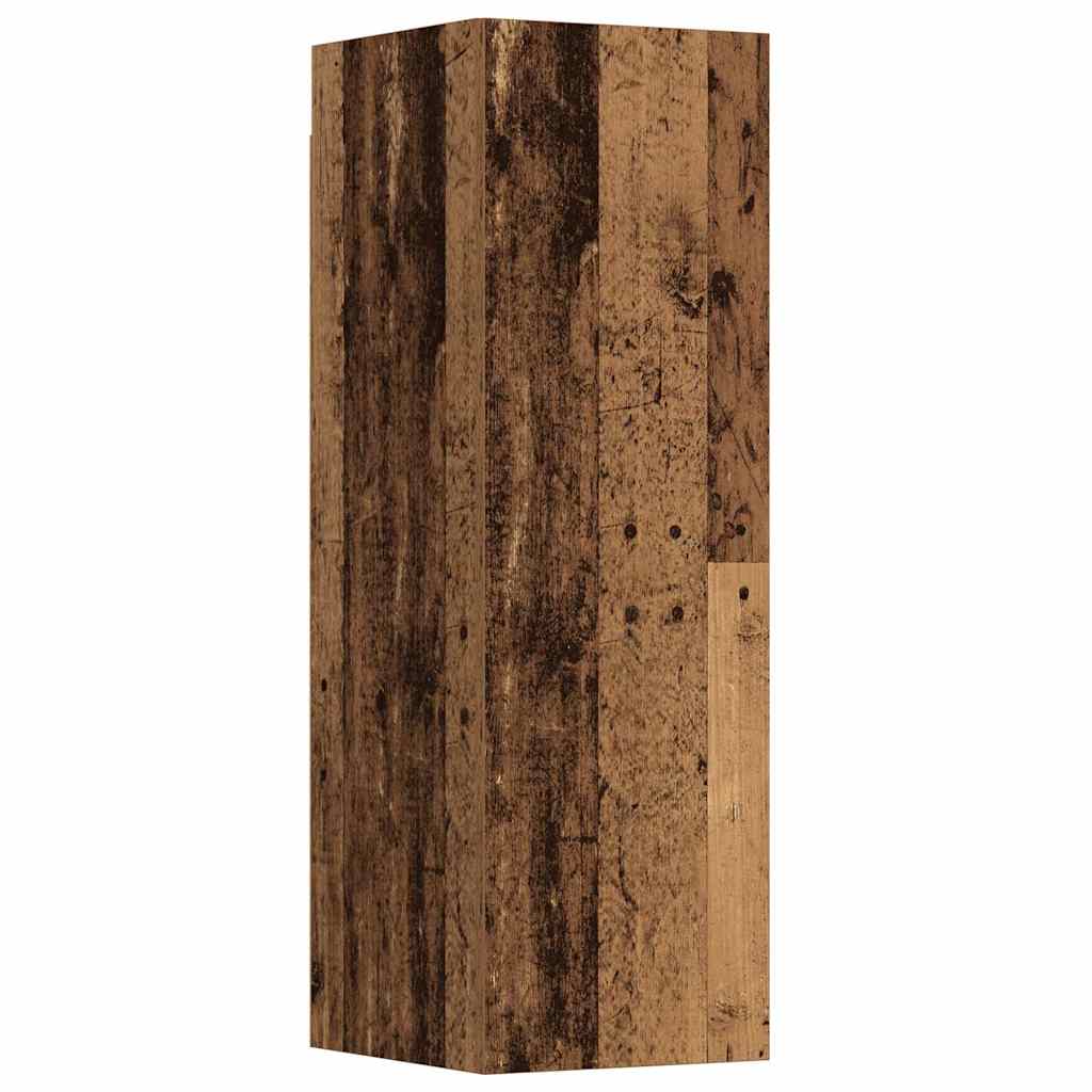 Mobili TV a Parete 5 pz Legno Antico in Legno Multistrato