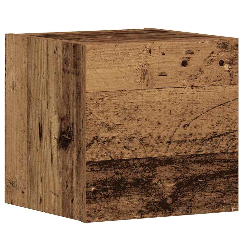 Mobili TV a Parete 5 pz Legno Antico in Legno Multistrato | homemem39