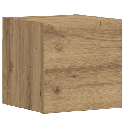Mobili TV a Parete 5 pz Rovere Artigianale in Legno Multistrato | homemem39