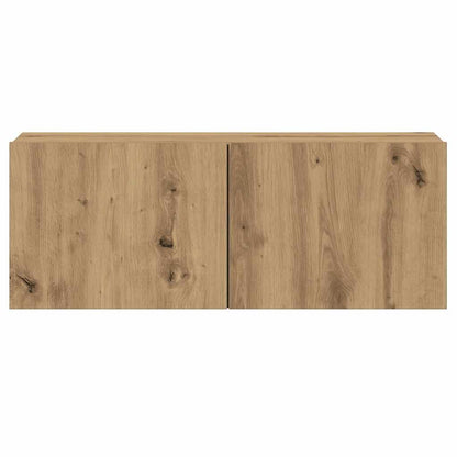 Mobili TV a Parete 5 pz Rovere Artigianale in Legno Multistrato | homemem39