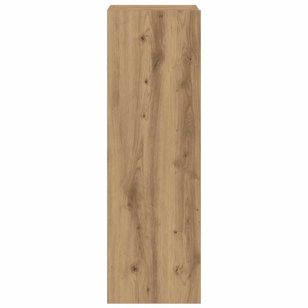 Mobili TV a Parete 5 pz Rovere Artigianale in Legno Multistrato | homemem39