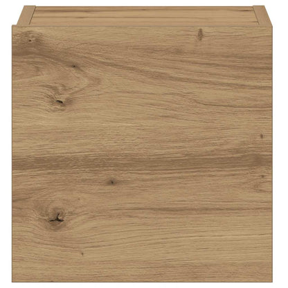Mobili TV a Parete 5 pz Rovere Artigianale in Legno Multistrato | homemem39