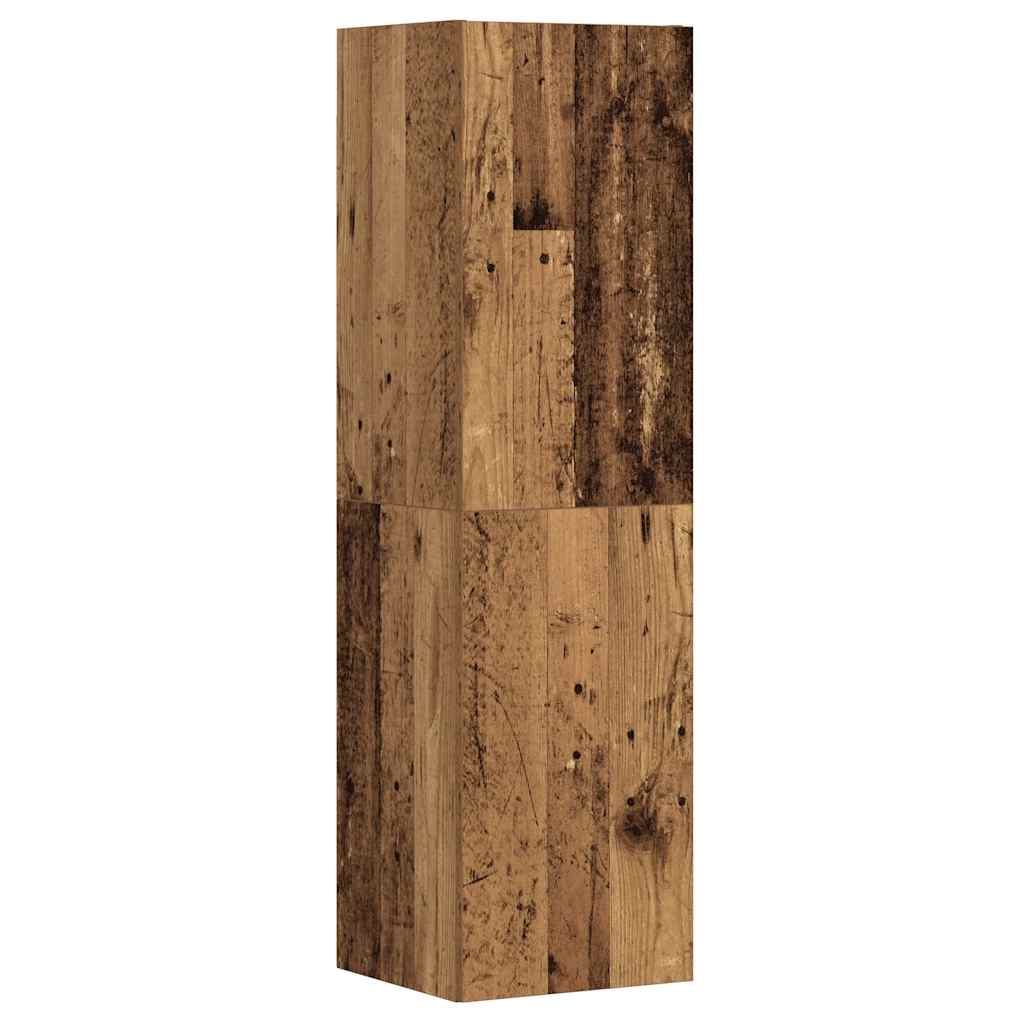 Mobili TV a Parete 3 pz Legno Antico in Legno Multistrato | homemem39