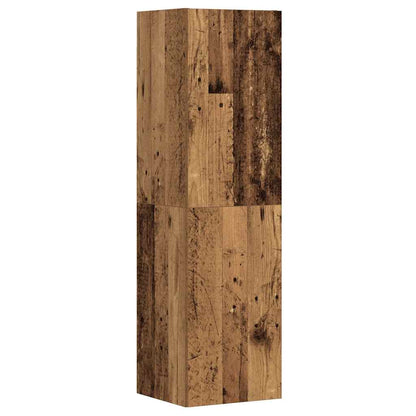 Mobili TV a Parete 3 pz Legno Antico in Legno Multistrato