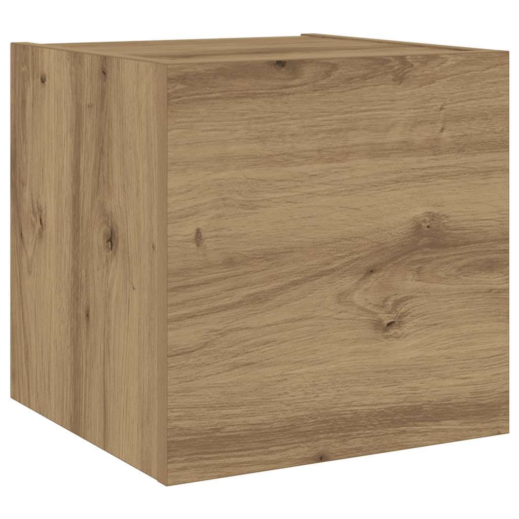 Mobili TV a Parete 6 pz Rovere Artigianale Legno Multistrato | homemem39