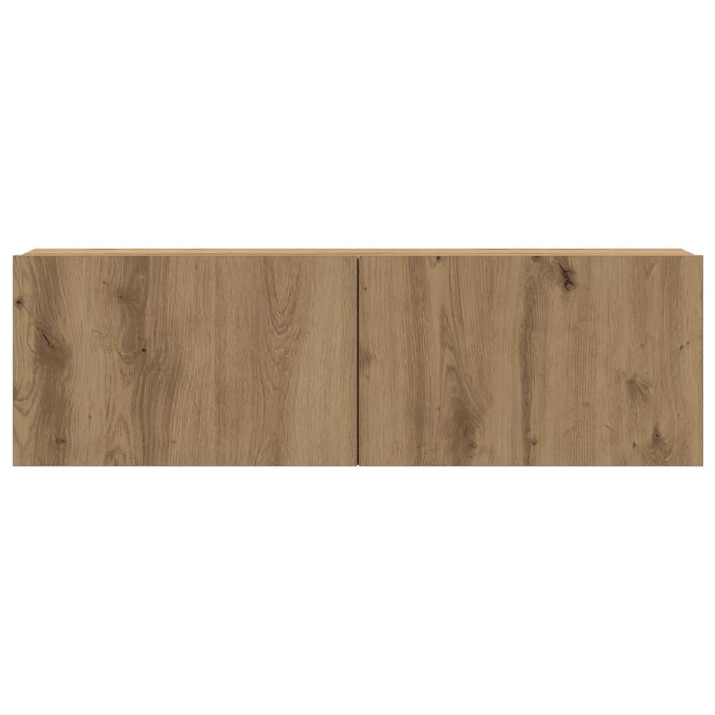 Mobili TV a Parete 6 pz Rovere Artigianale Legno Multistrato | homemem39
