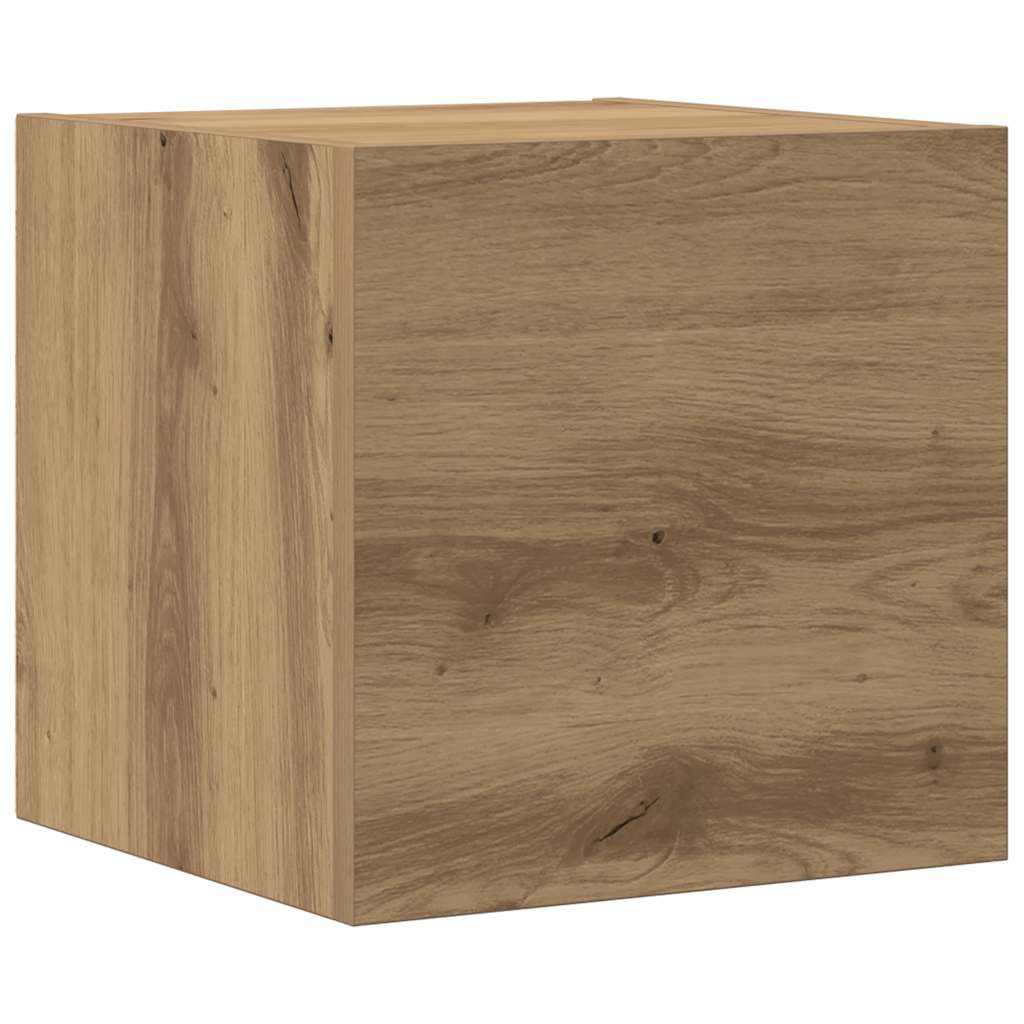Mobili TV a Parete 6 pz Rovere Artigianale Legno Multistrato | homemem39