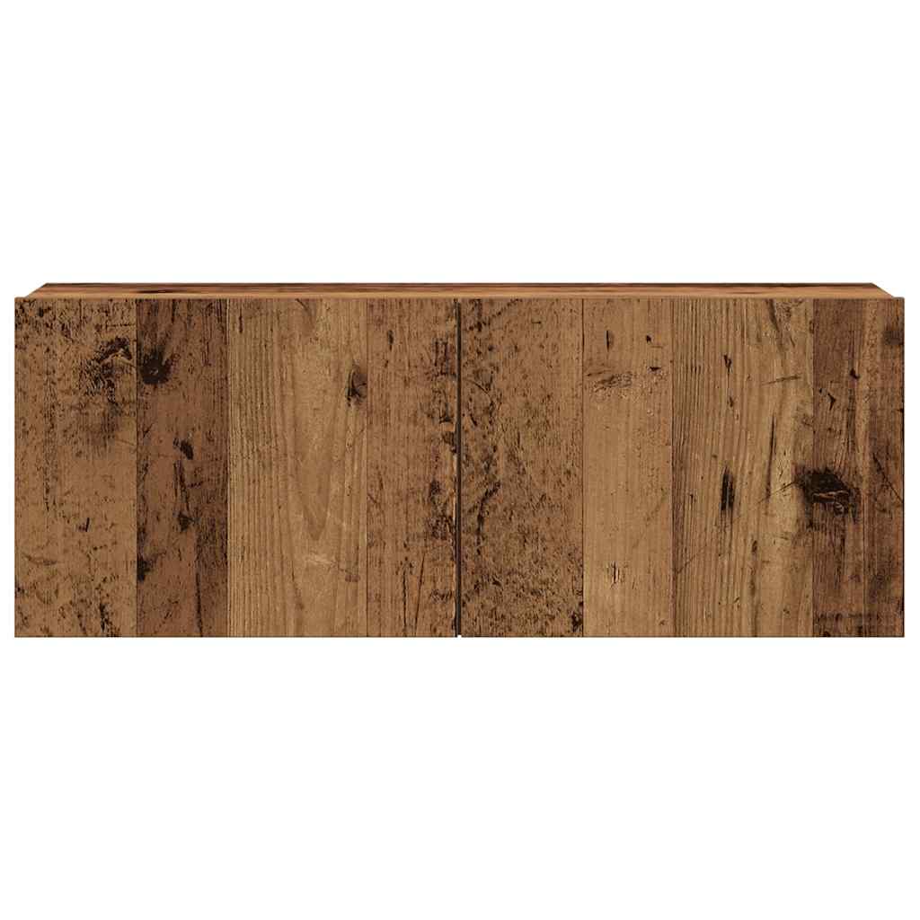 Mobili TV a Parete 4 pz Legno Antico in Legno Multistrato | homemem39