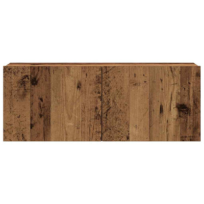 Mobili TV a Parete 4 pz Legno Antico in Legno Multistrato | homemem39