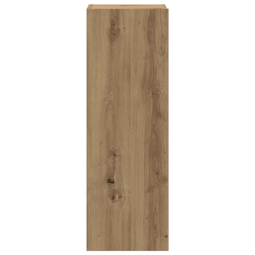 Mobili TV a Parete 4 pz Rovere Artigianale in Legno Multistrato | homemem39