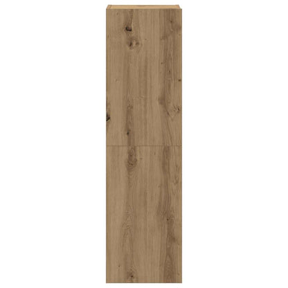 Mobili TV a Parete 4 pz Rovere Artigianale in Legno Multistrato | homemem39