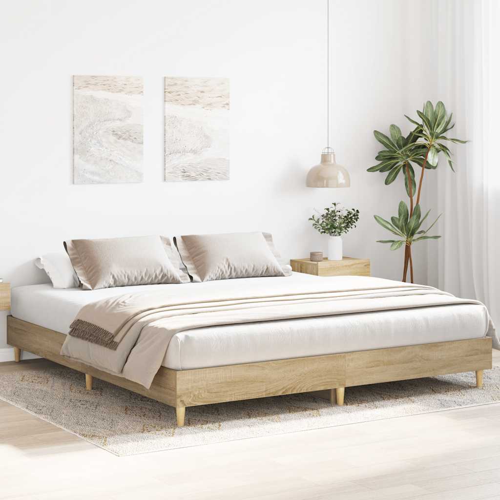 Giroletto senza Materasso Rovere Sonoma 180x200cm in Truciolato