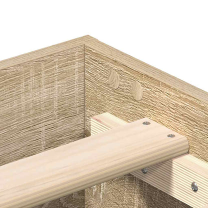 Giroletto senza Materasso Rovere Sonoma 180x200cm in Truciolato - homemem39