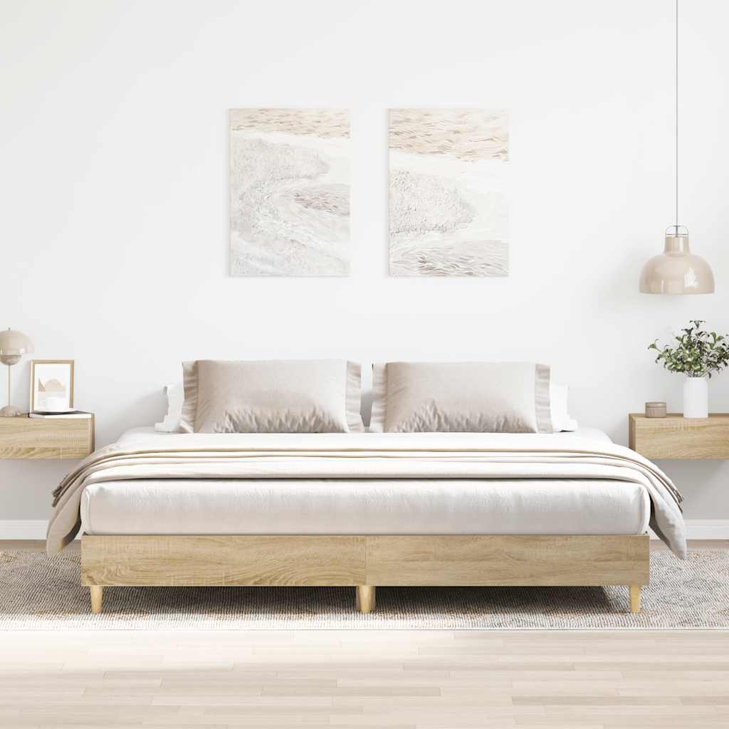 Giroletto senza Materasso Rovere Sonoma 180x200cm in Truciolato