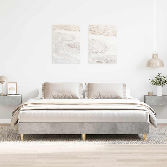 Giroletto senza Materasso Grigio Cemento 180x200 cm Truciolato - homemem39