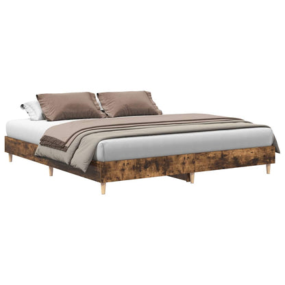 Giroletto senza Materasso Rovere Fumo 180x200 cm in Truciolato