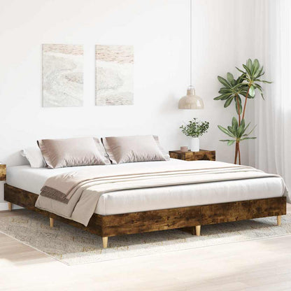 Giroletto senza Materasso Rovere Fumo 180x200 cm in Truciolato