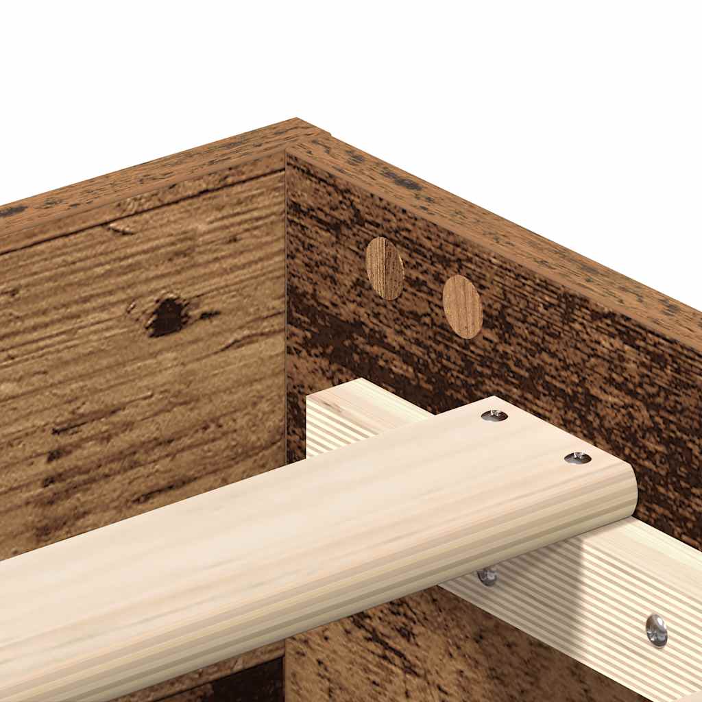 Giroletto senza Materasso Legno Antico 180x200 cm in Truciolato