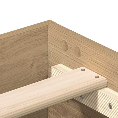 Giroletto senza Materasso Rovere Artigianale 180x200 cm