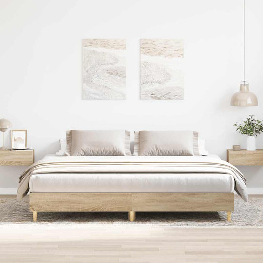 Giroletto senza Materasso Rovere Sonoma 160x200cm in Truciolato | homemem39