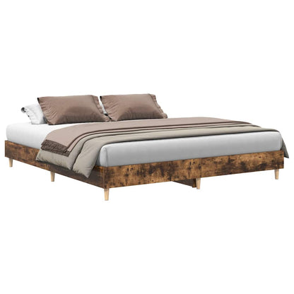 Giroletto senza Materasso Rovere Fumo 160x200 cm in Truciolato | homemem39