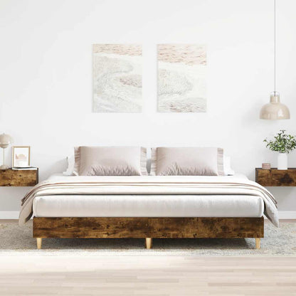 Giroletto senza Materasso Rovere Fumo 160x200 cm in Truciolato