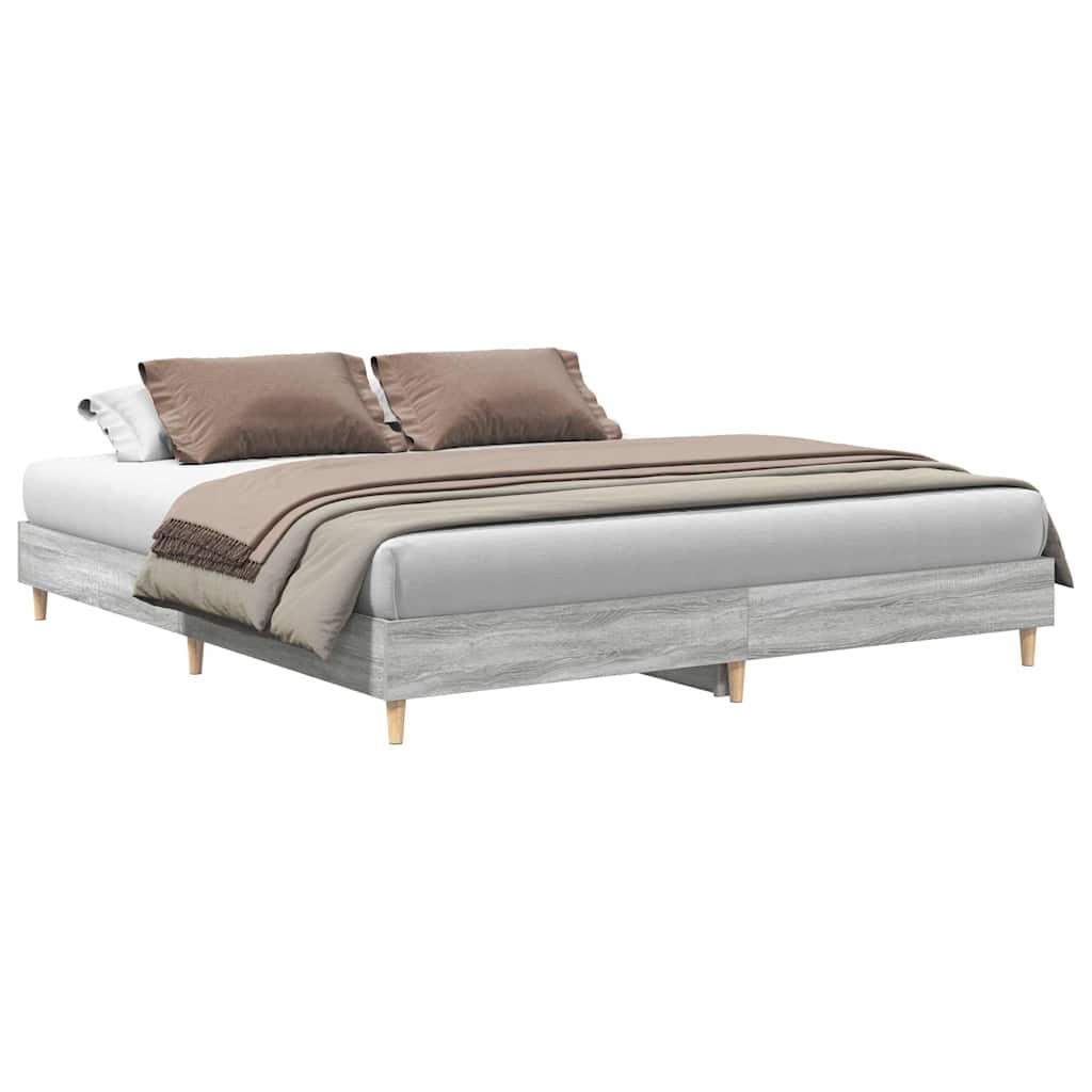 Giroletto senza Materasso Grigio Sonoma 160x200 cm Truciolato | homemem39
