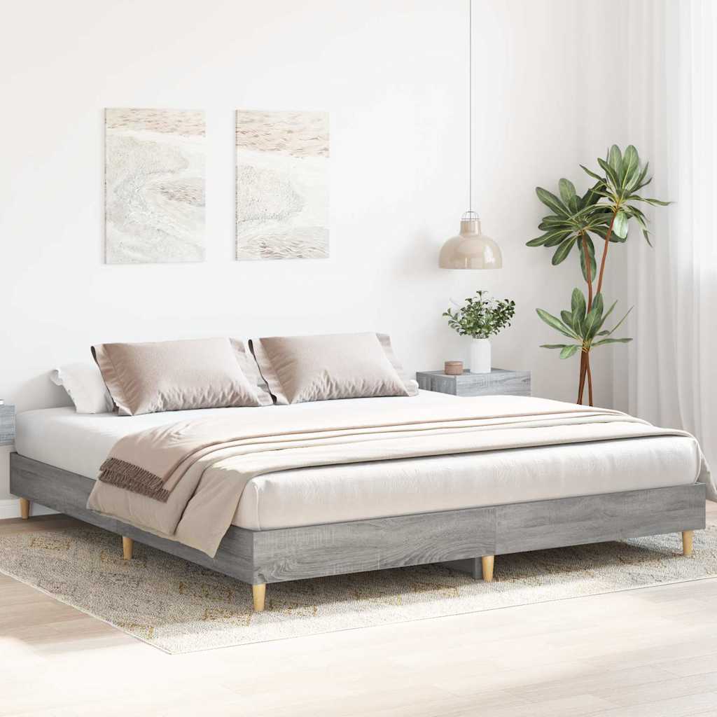 Giroletto senza Materasso Grigio Sonoma 160x200 cm Truciolato | homemem39