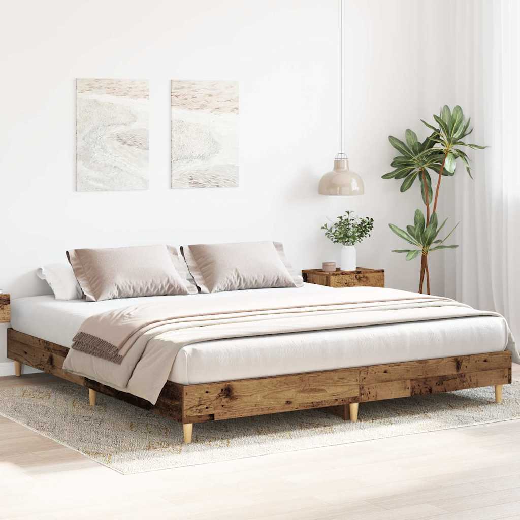 Giroletto senza Materasso Legno Antico 160x200 cm in Truciolato | homemem39