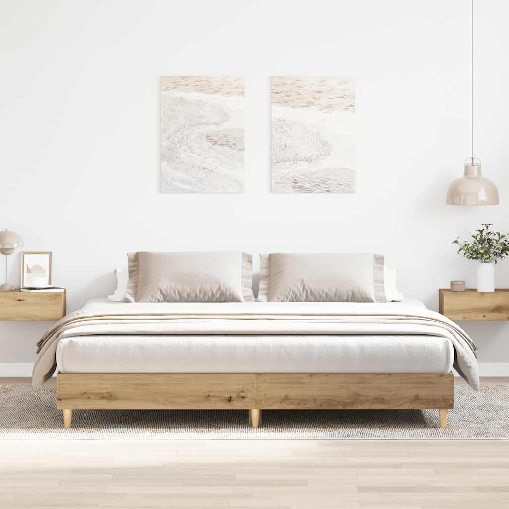 Giroletto senza Materasso Rovere Artigianale 160x200 cm