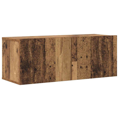 Mobili TV a Parete 6 pz Legno Vecchio Legno Multistrato