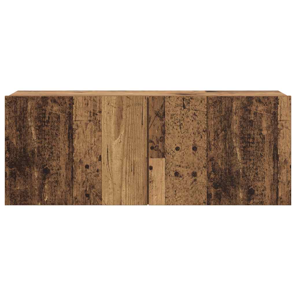 Mobili TV a Parete 6 pz Legno Vecchio Legno Multistrato