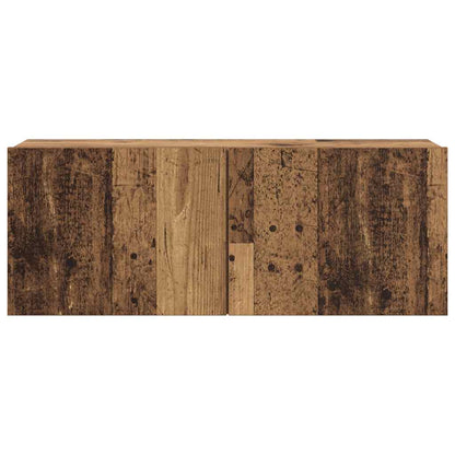 Mobili TV a Parete 6 pz Legno Vecchio Legno Multistrato