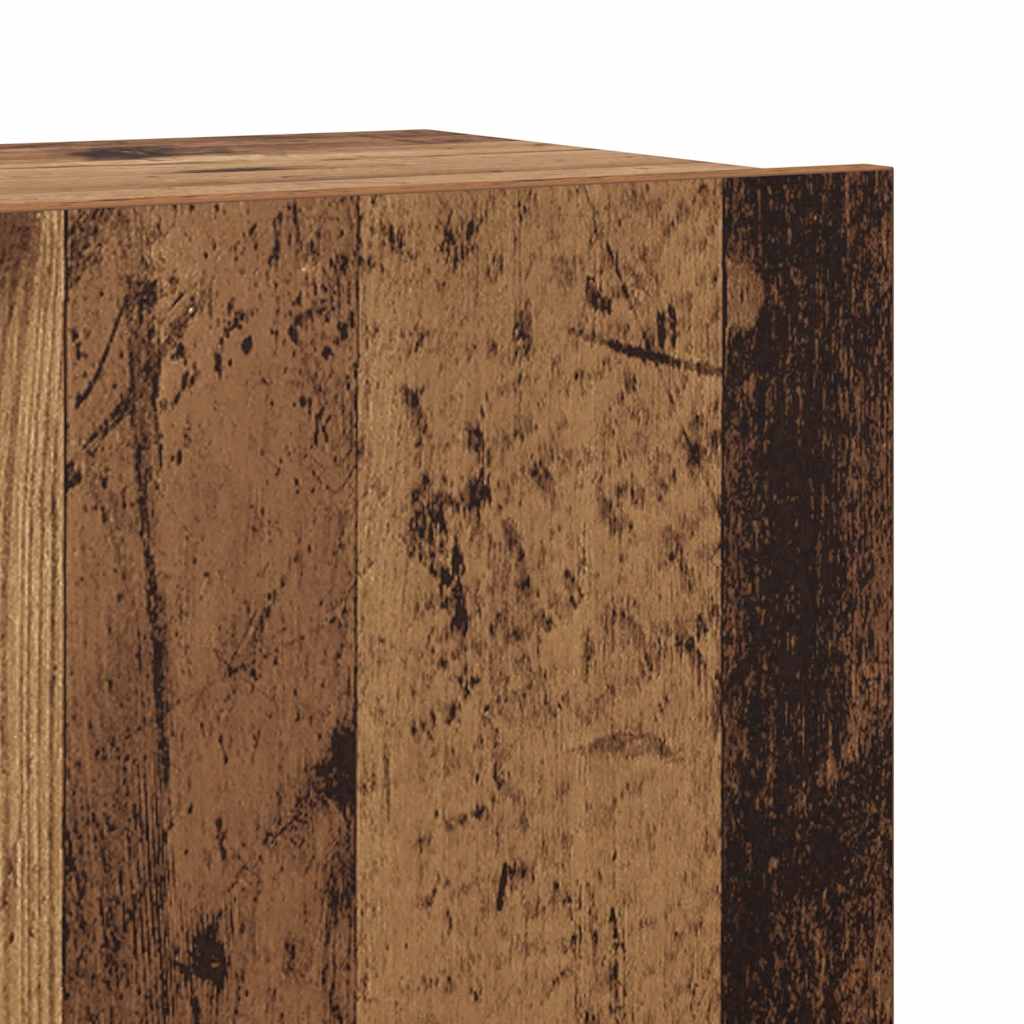 Mobili TV a Parete 6 pz Legno Vecchio Legno Multistrato