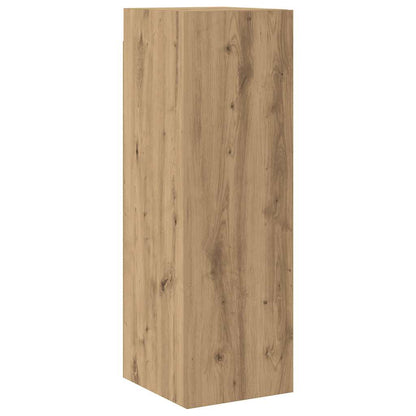 Mobili TV a Parete 6 pz Rovere Artigianale Legno Multistrato