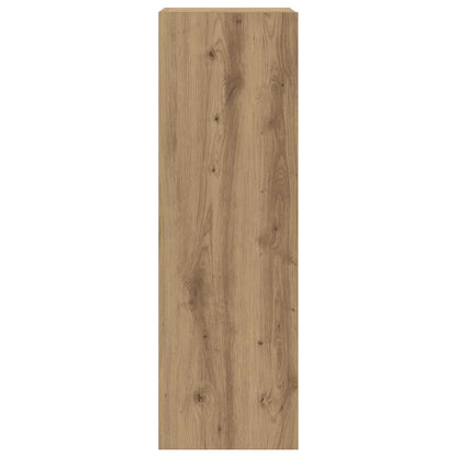 Mobili TV a Parete 6 pz Rovere Artigianale Legno Multistrato