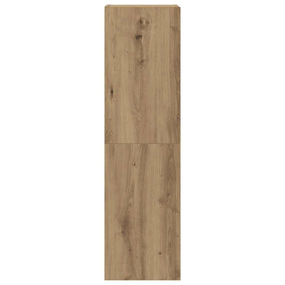 Mobili TV a Parete 6 pz Rovere Artigianale Legno Multistrato