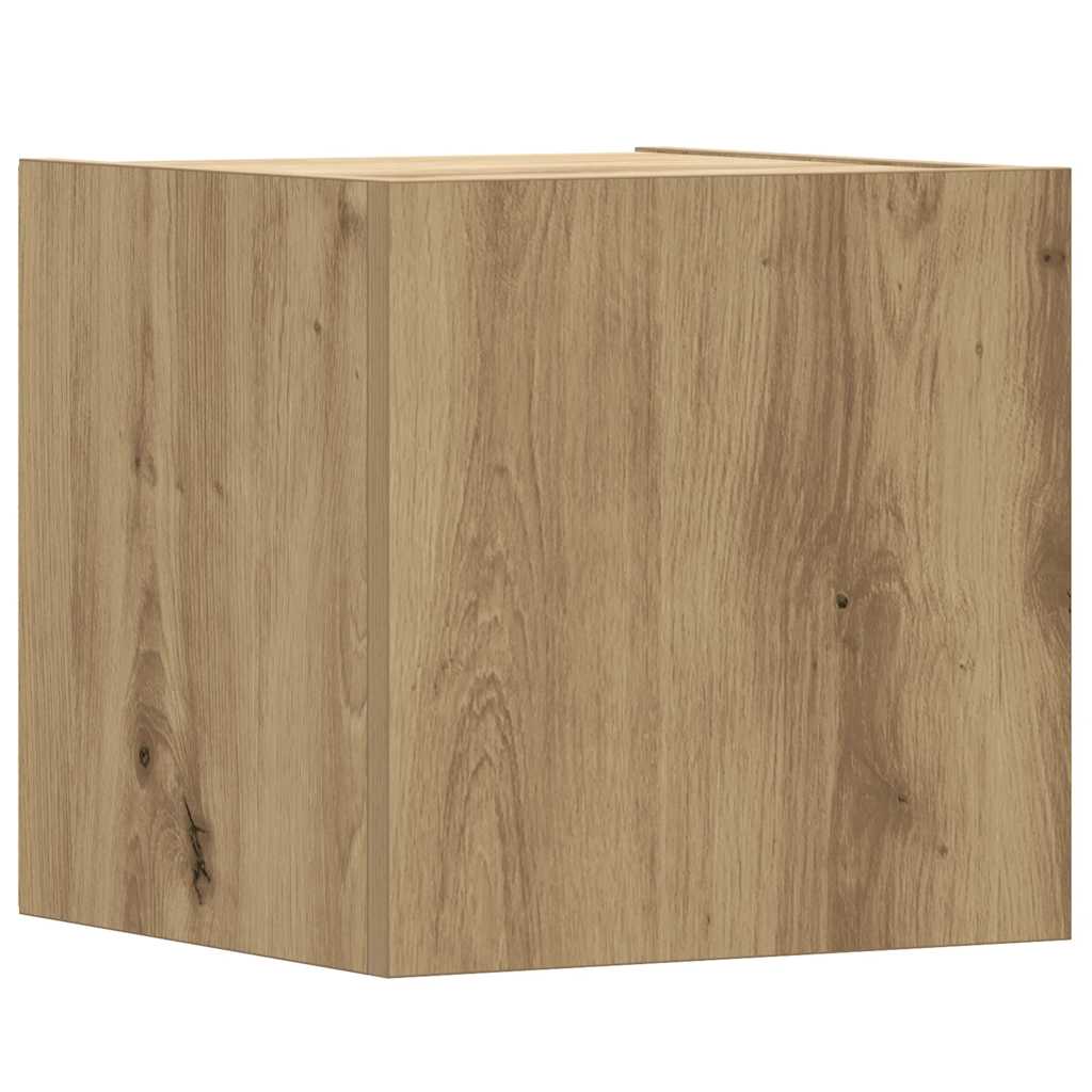 Set Mobile TV 6 pz Montato a Parete Rovere in Legno Multistrato