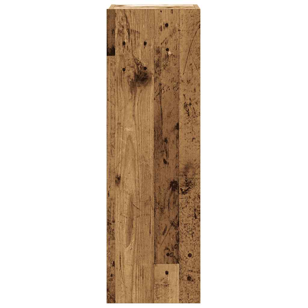 Set Mobile TV 5 pz Montato a Parete Legno Antico in Truciolato | homemem39