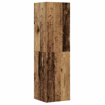 Set Mobile TV 5 pz Montato a Parete Legno Antico in Truciolato | homemem39