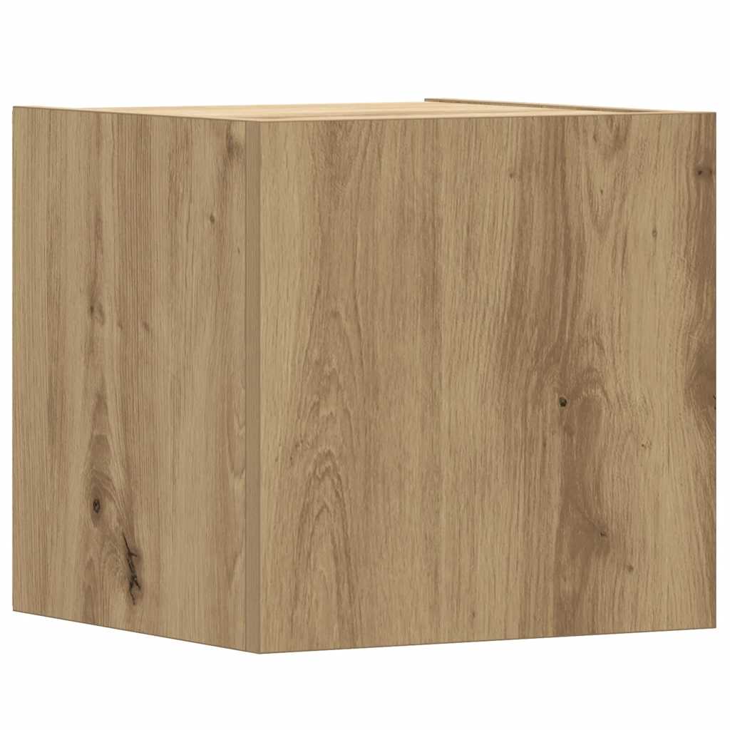 Set Mobile TV 5 pz Montato a Parete Rovere in Legno Multistrato | homemem39