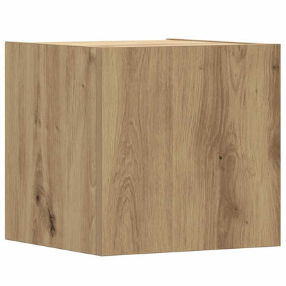 Set Mobile TV 5 pz Montato a Parete Rovere in Legno Multistrato | homemem39