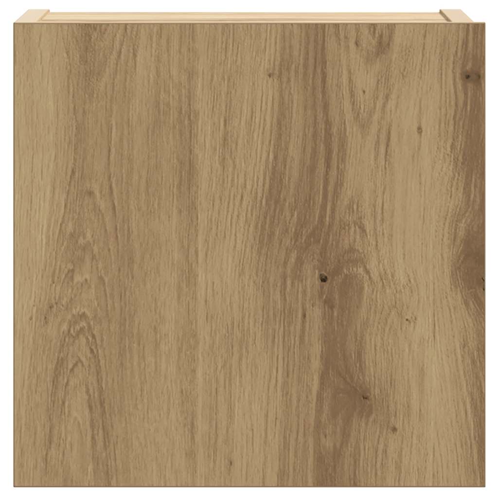 Set Mobile TV 5 pz Montato a Parete Rovere in Legno Multistrato | homemem39