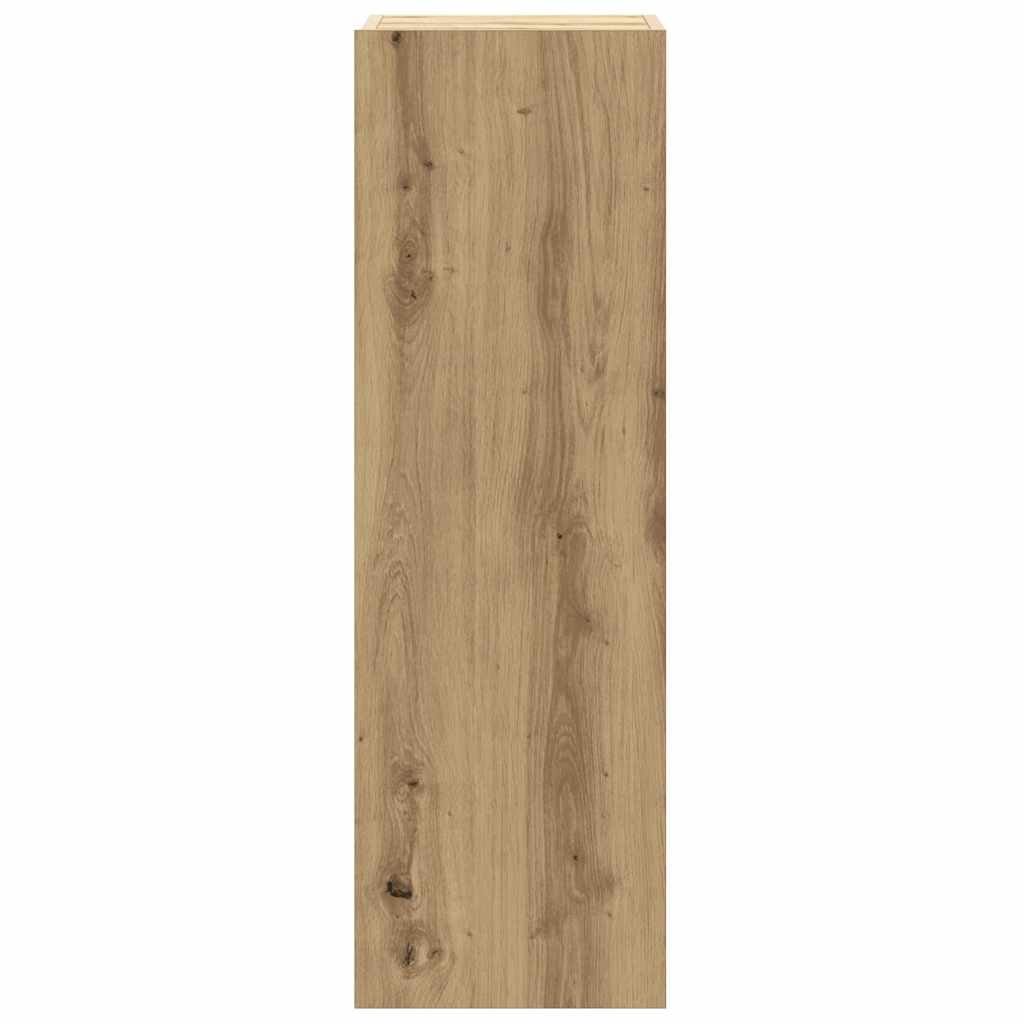 Set Mobile TV 6 pz Montato a Parete Rovere in Legno Multistrato