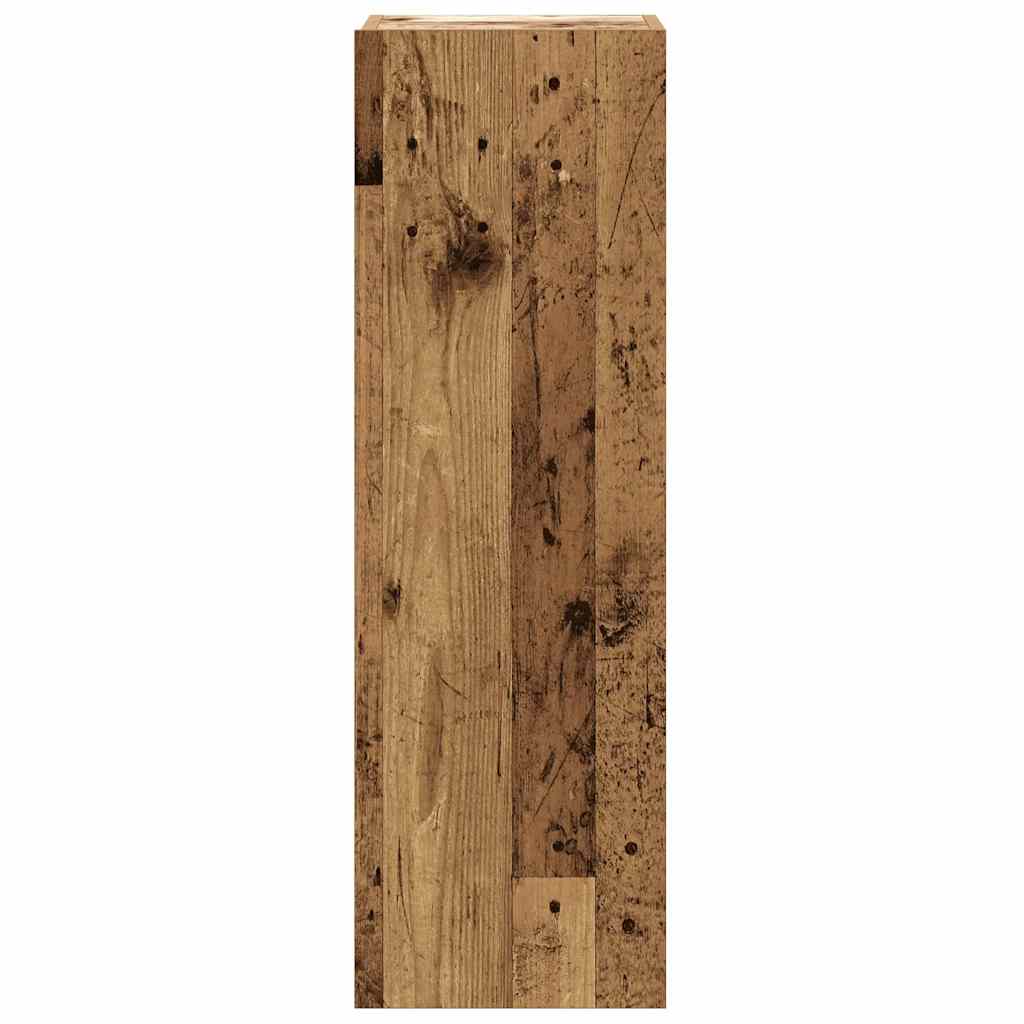 Set Mobile TV 8 pz Montato a Parete Legno Antico in Truciolato | homemem39
