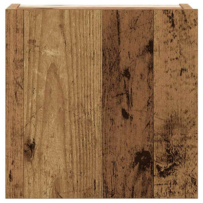 Set Mobile TV 8 pz Montato a Parete Legno Antico in Truciolato | homemem39