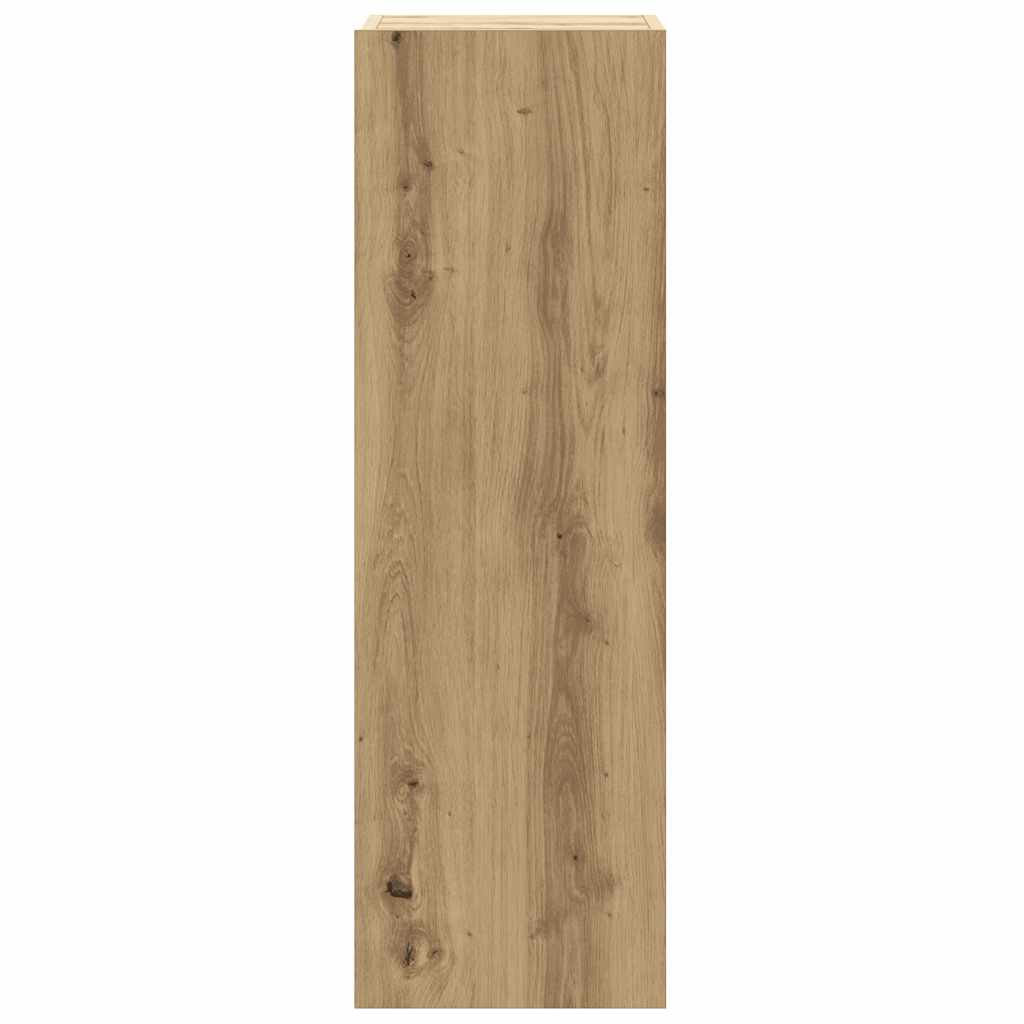 Set Mobile TV 8 pz Montato a Parete Rovere in Legno Multistrato | homemem39